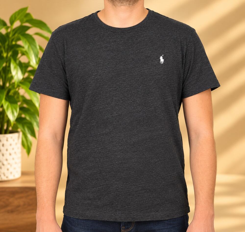 NWT Polo Ralph Lauren Men's Classic T-Shirt Cotton (Black ,White Pony, size M)